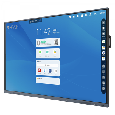 V7 Interactive Flat Panel (IFP) -75 Inch 4K Android 11 Display 4GB/32GB with Wi-Fi and wall mount