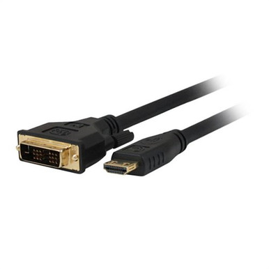 Comprehensive Cable HD-DVI-6PROBLK Pro AV/IT Series HDMI to DVI 26 AWG Cable 6'