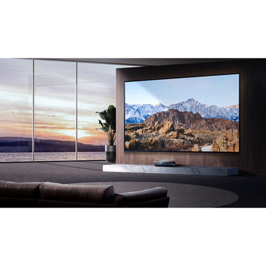 Hisense 120L9G TriChroma 3000-Lumen XPR 4K UHD Smart Laser DLP Projector & 120" Screen Bundle