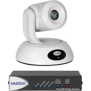 Vaddio 999-99630-270W RoboSHOT 30E HDBT OneLINK Bridge Express System (White)