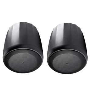 JBL Professional C67HC/T 6.5-Inch Narrow 75 Coverage High Ceiling Hanging Pendant Speaker, Black, Sold as Pair