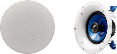 Yamaha NS-IC600 6-1/2" 2-Way In-Ceiling Speakers (Pair) White