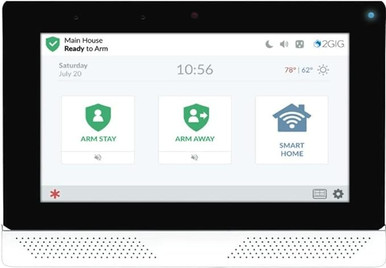 2GIG 2GIG-EDG-NA-VA Security and Automation Panel, Facial Recognition Disarm, Improved 7" Screen with Brighter Color and Greater Detail, Intuitive 1 Button Access to Smart Home Devices