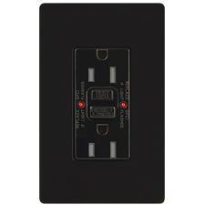 Lutron CAR-15-GFST-BL 15 Amp GFCI Receptacle