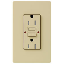 Lutron CAR-15-GFST-IV 15 Amp GFCI Receptacle