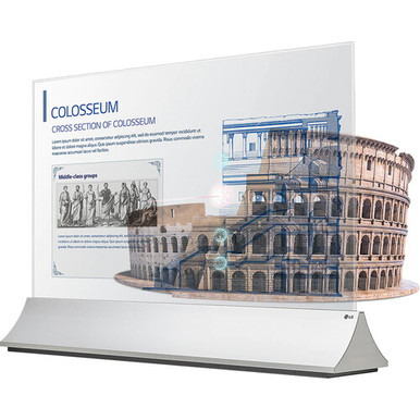 LG EW5PG-S 55" Class Full HD Transparent OLED Signage Display