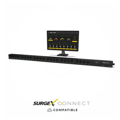 SurgeX SX-VS-1624 Vertical Series Plus Smart 16A 24IEC Outlet PDU - No Surge Protection