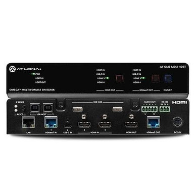 Atlona AT-OME-MS42-HDBT OMEGA 4x2 Matrix Switcher with USB Hub and HDBaseT Input