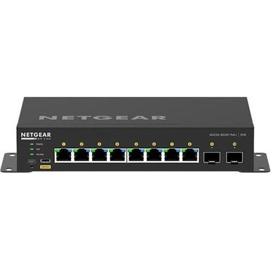 Netgear GSM4210PX M4250-8G2XF-PoE+ AV Line 8x1G PoE+ 220W and 2xSFP+ Managed Desktop Switch