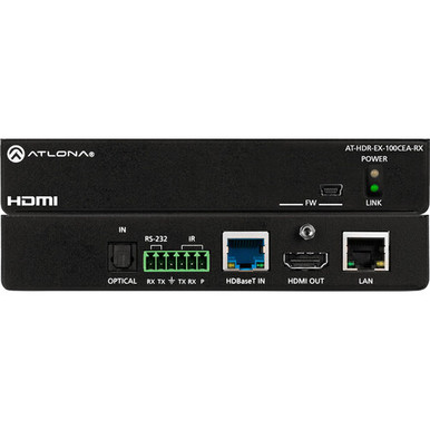 Atlona AT-HDR-EX-100CEA-RX 4K HDR HDMI over HDBaseT Receiver (330')