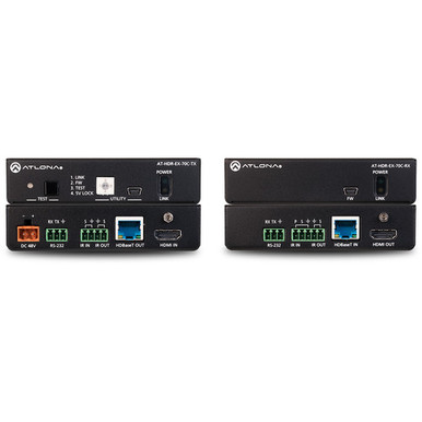 Atlona AT-HDR-EX-70C-KIT 4K HDR Transmitter and Receiver Set with IR, RS-232, and PoE