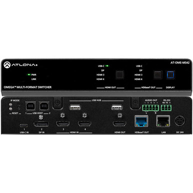 Atlona AT-OME-MS42 Omega 4x2 4K/UHD Multi-Format Matrix Switcher with USB