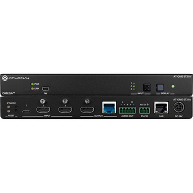 Atlona AT-OME-ST31A Omega 4K/UHD 3-Channel HDMI/USB-C Switcher and HDBaseT Transmitter