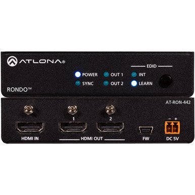 Atlona AT-RON-442 Rondo 442 4K/HDR 1x2 HDMI Distribution Amplifier