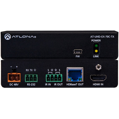 Atlona AT-UHD-EX-70C-TX 4K/UHD HDMI Over HDBaseT Transmitter with Control and PoE