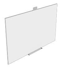 Da-Lite 28273T IdeaScreen: 87-inch Diagonal Projection Screen &amp; Dry Erase Whiteboard (46x73.5) - Da-Lite 28273T
