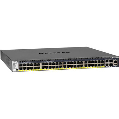 Netgear GSM4352PB-100NES M4300-52G-PoE+ 48-Port Gigabit PoE+ Compliant Managed Network Switch with SFP+