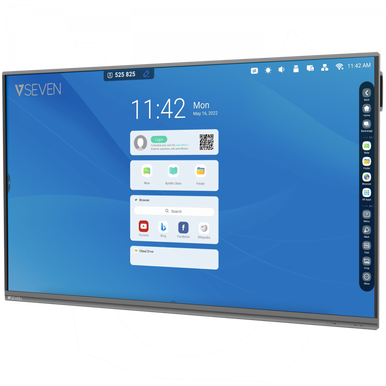 V7 PRO Interactive Flat Panel (IFP) - 75 Inch 4K Android 11 Display 8GB RAM 64GB ROM, 2 x 16W Speakers
