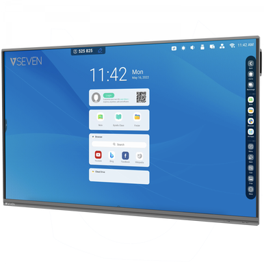 V7 PRO Interactive Flat Panel (IFP) - 65 Inch 4K Android 11 Display 8GB RAM 64GB ROM, 2 x 16W Speakers