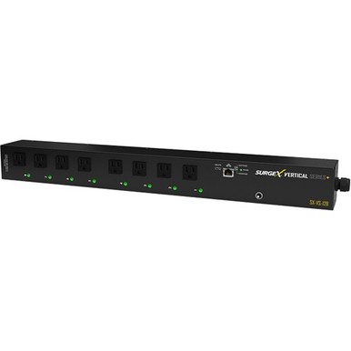 SURGEX SX-VS-128 Vertical Series+ 120V 8-Outlet Monitored PDU