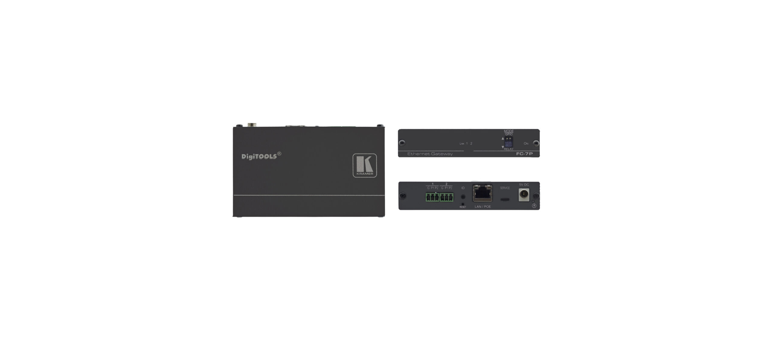 2-port PoE multi-IO Relay/GPIO control gateway