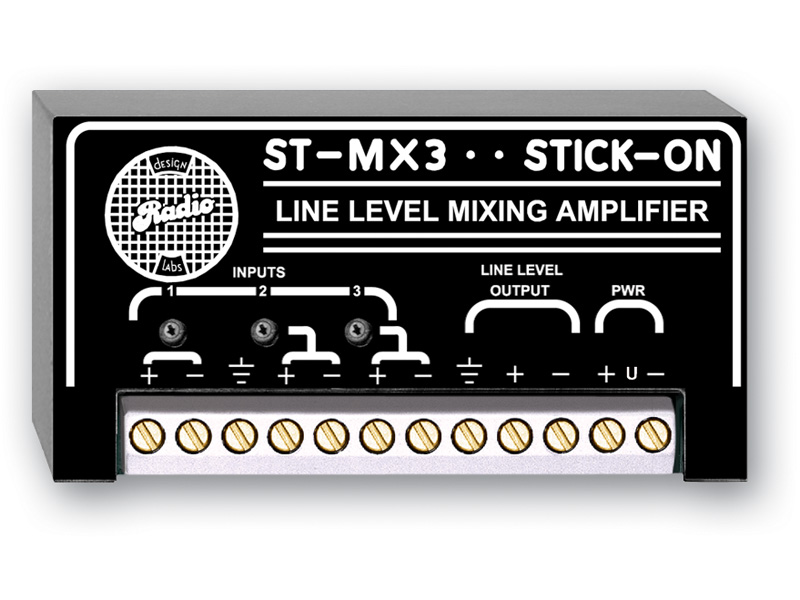 3 Line Input Mixer-Line Out