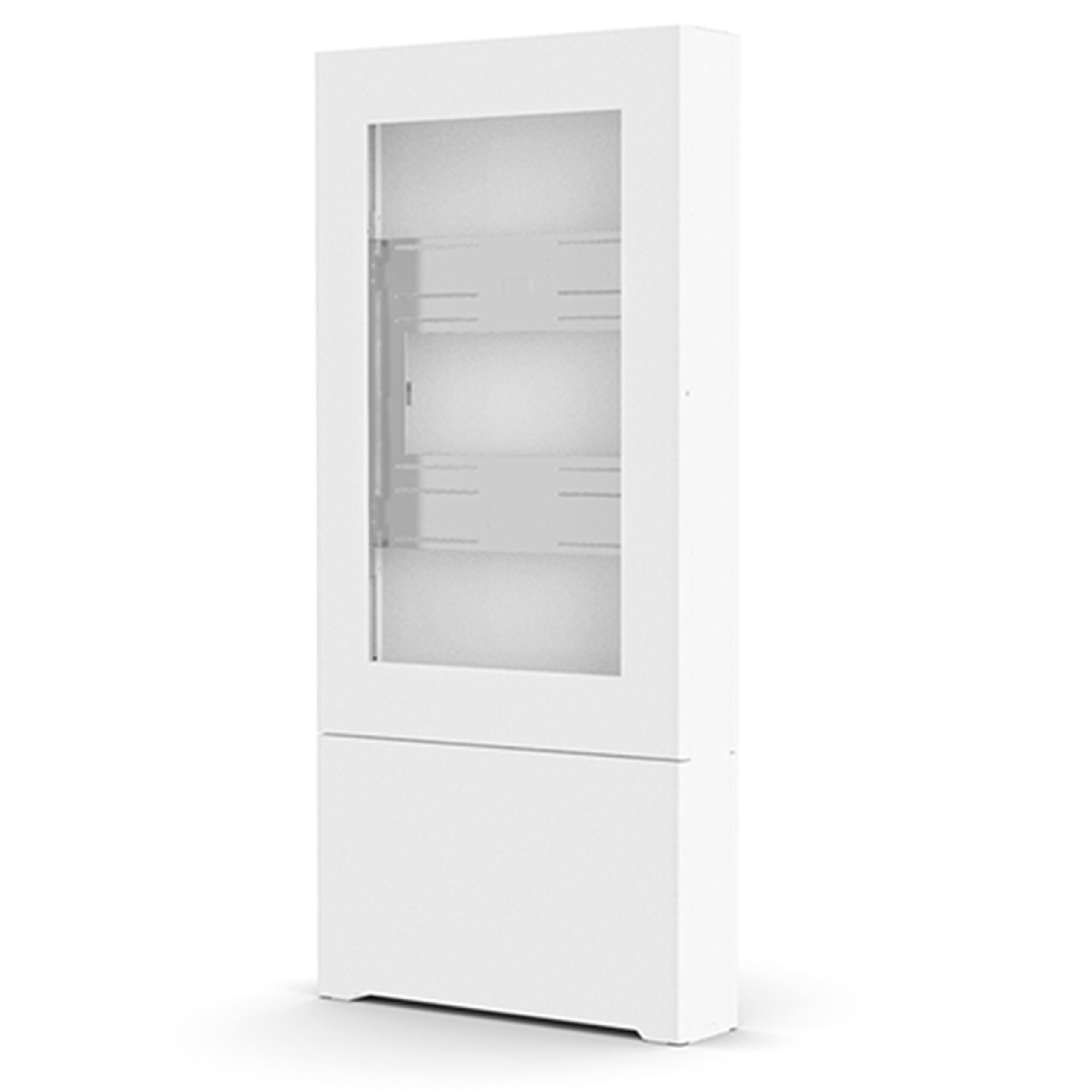 50" PORTRAIT FLOOR KIOSK, WHITE