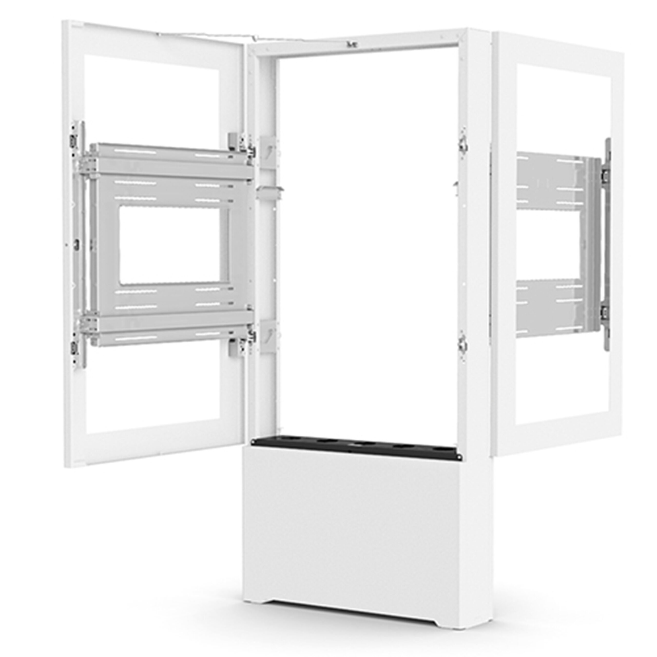 55" B2B PORTRAIT FLOOR KIOSK WHITE