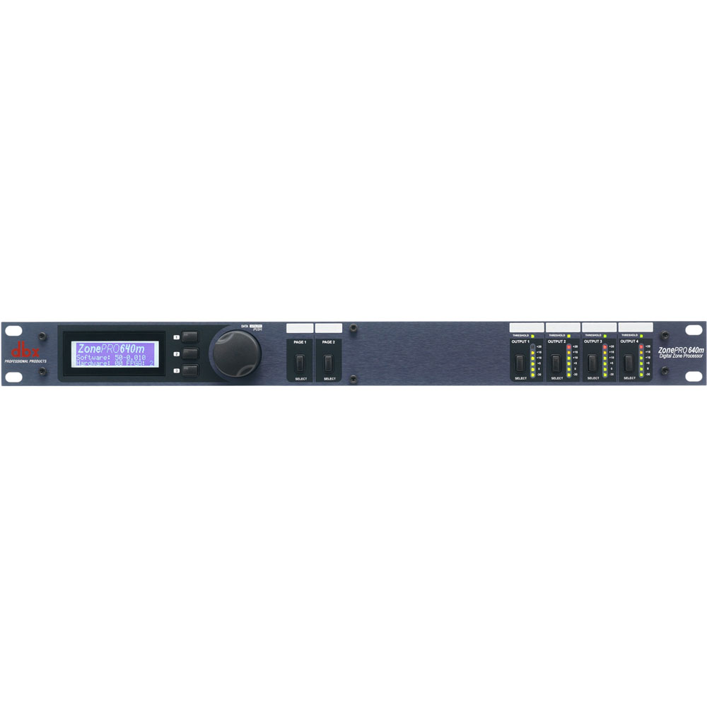 6x4 Digital Zone Processor with Front-Panel Control