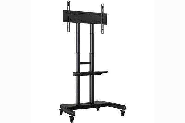 Paramount Flat Panel cart for 55"-86" display with metal shelf