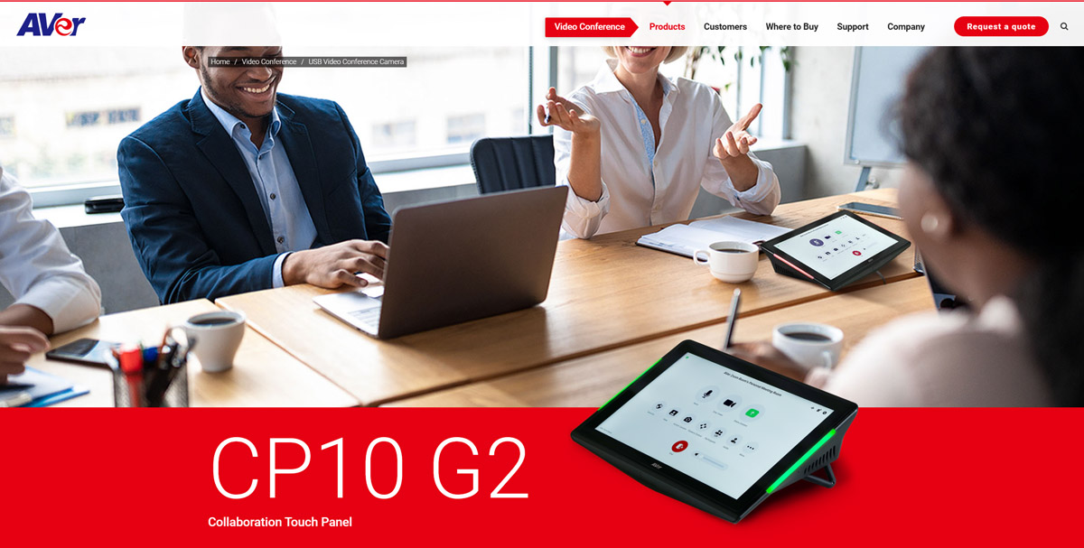 AVer CP10 G2 Control Panel and Scheduler