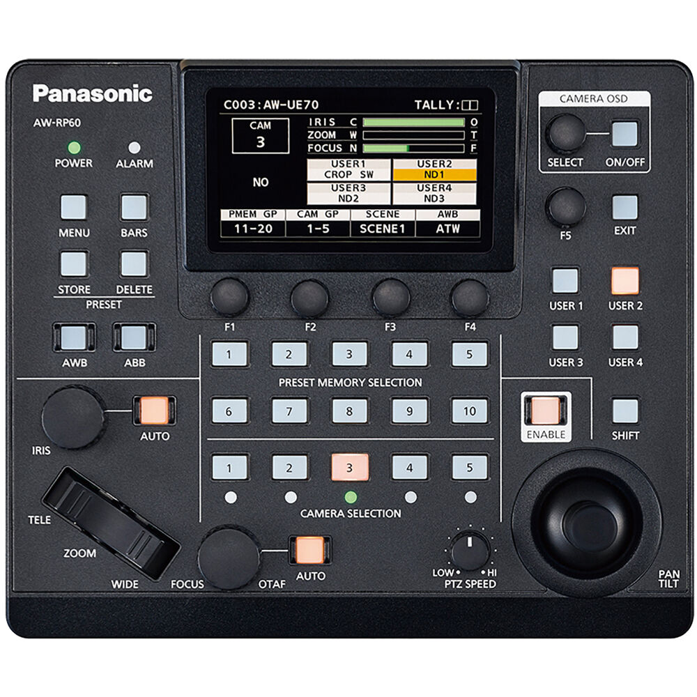 Compact 3.5" LCD PTZ Controller POE