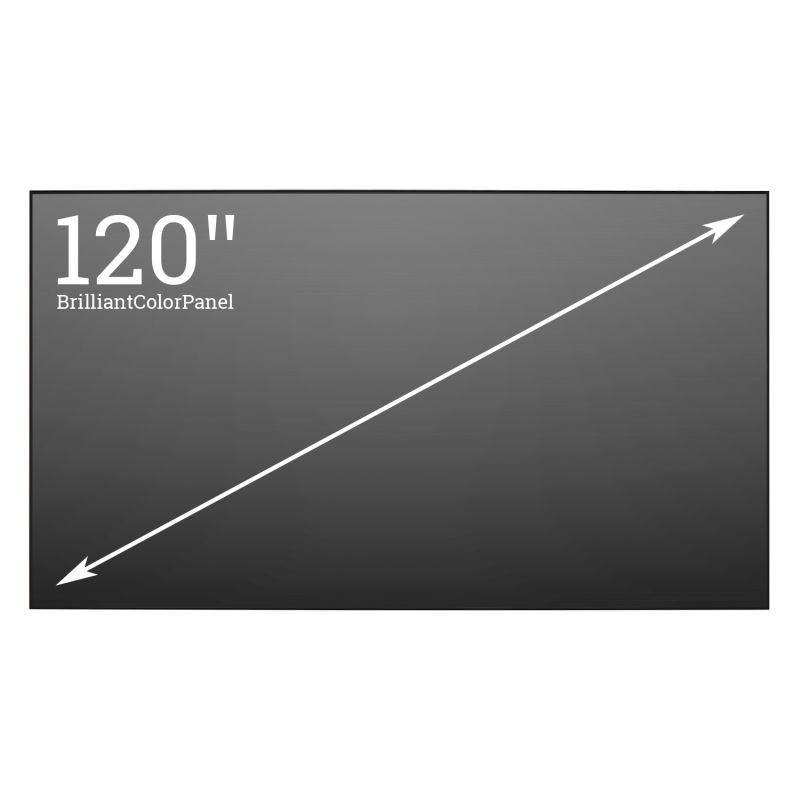 BrilliantColor Panel 120, 1080p Black Diffuser Panel, High Ambient Light Panel.