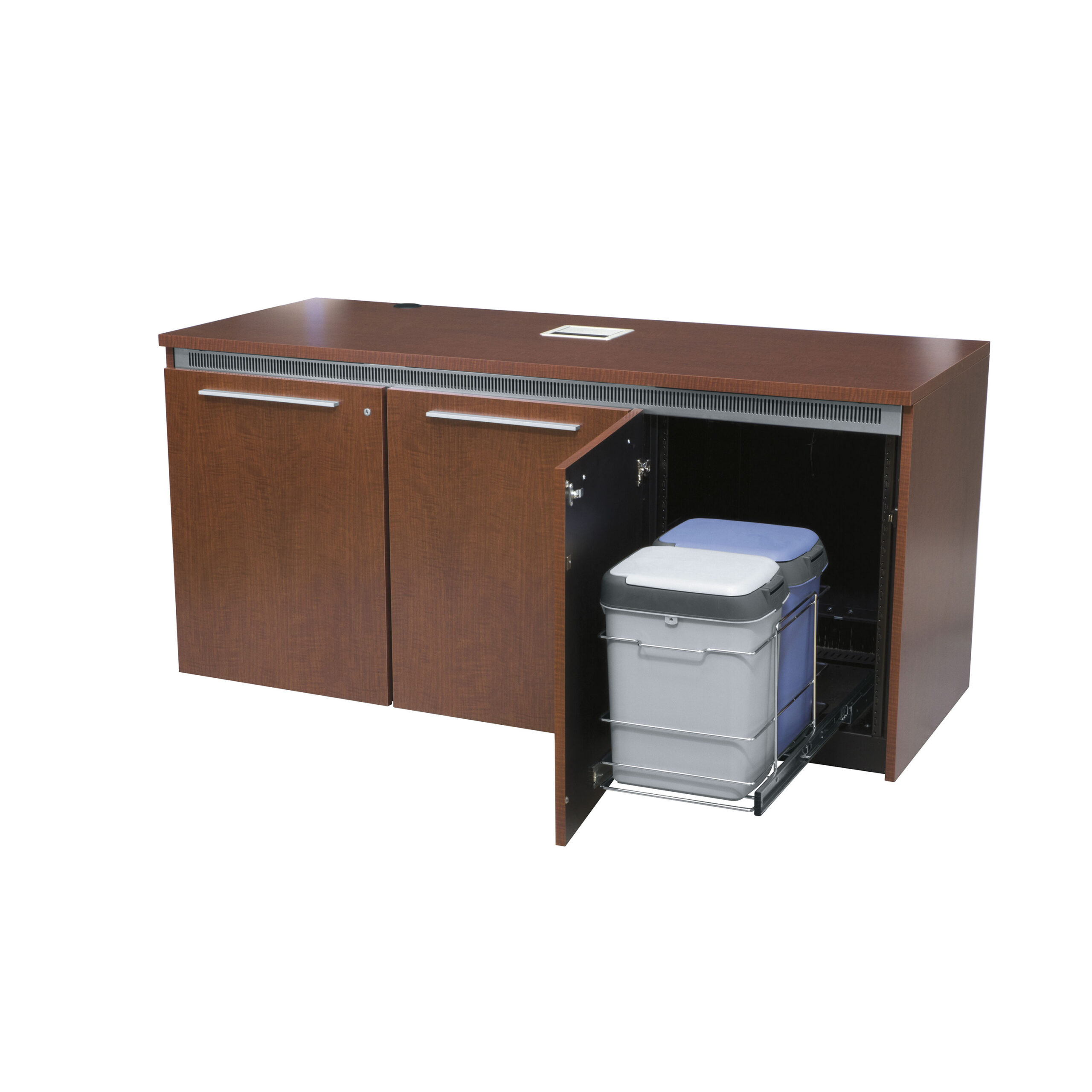 C5 SLIDING WASTE BSKT SYS,INCL 2 RECPT W/LIDS