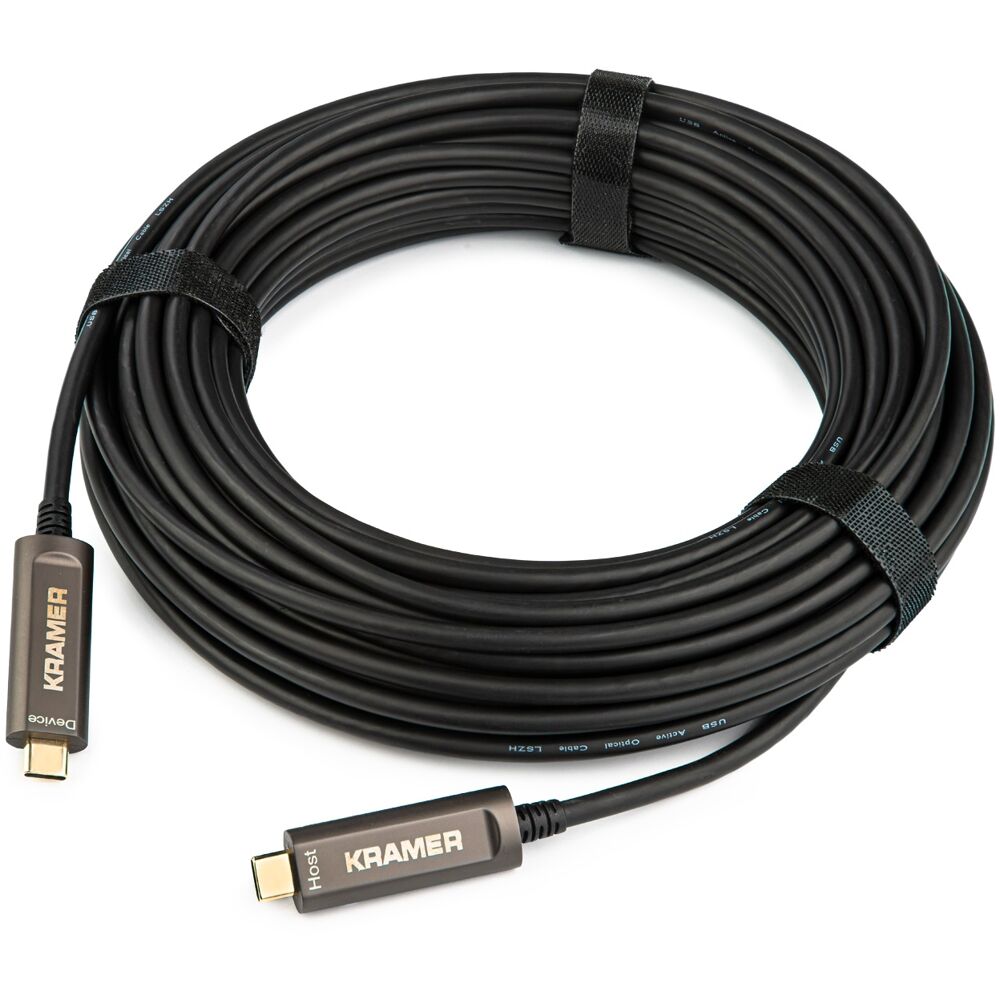 USB 3.1 GEN-2 Optical USB-C M to USB-C M Cable- Plenum Rated 15FT