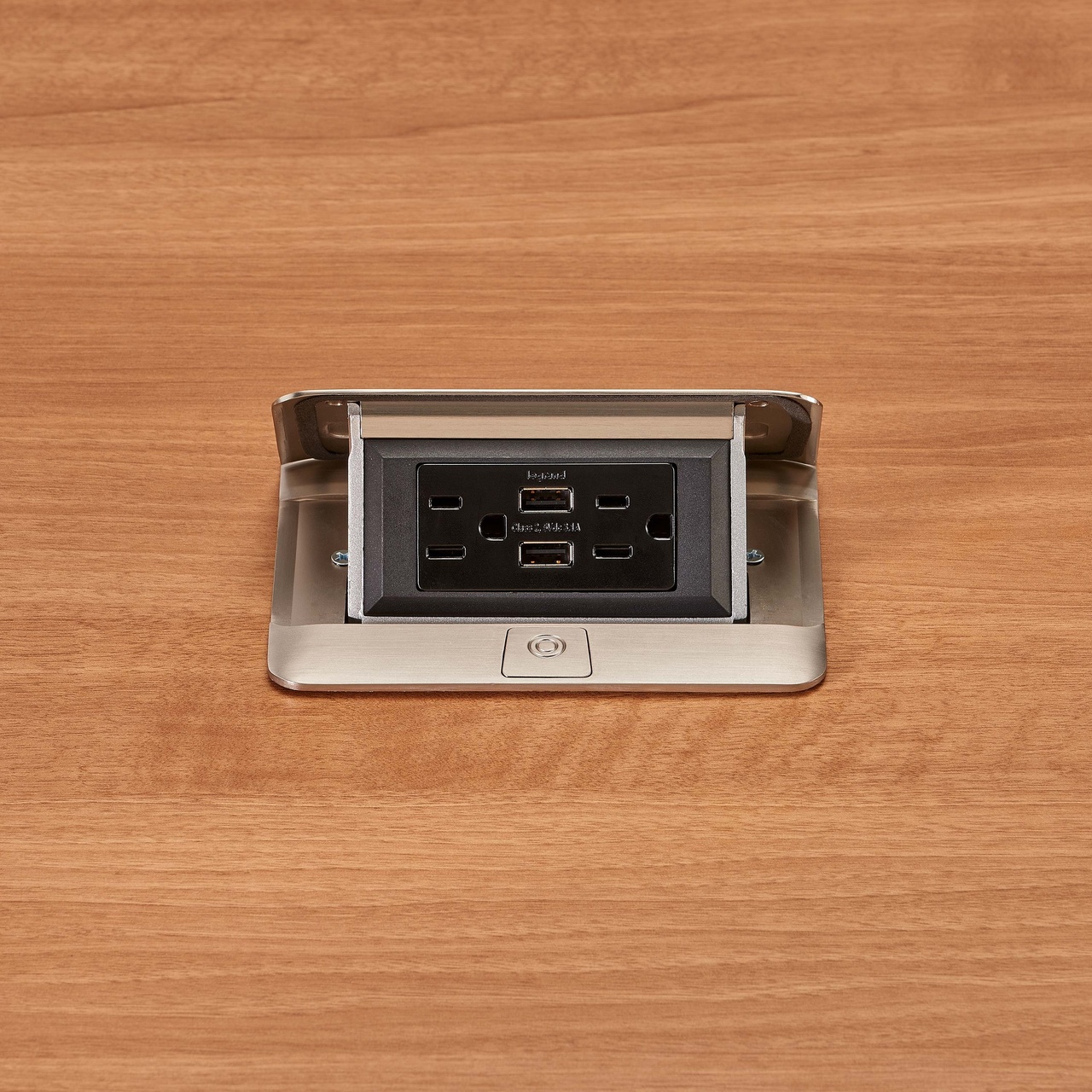 DEQUORUM FLIP UP,STAINLESS 15A USB RECPT