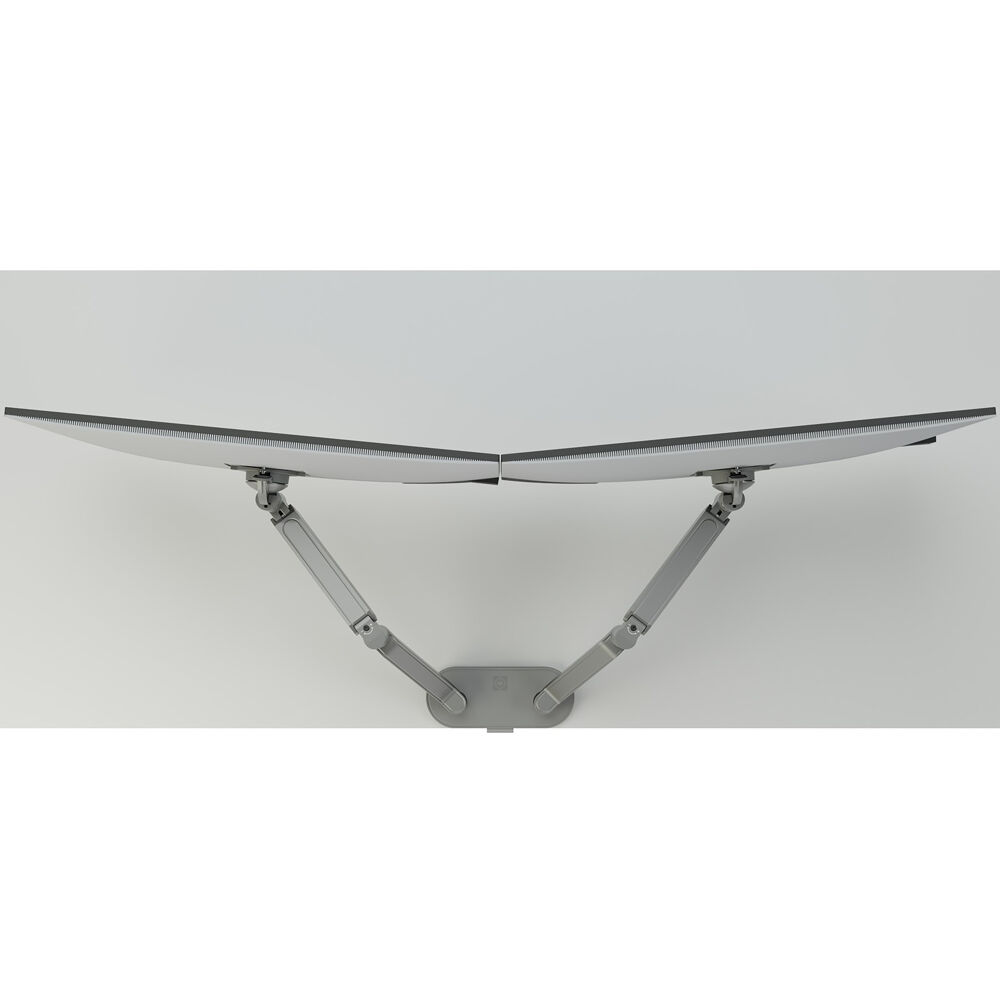 DUAL DYNAMIC MONITOR ARM, SILVER