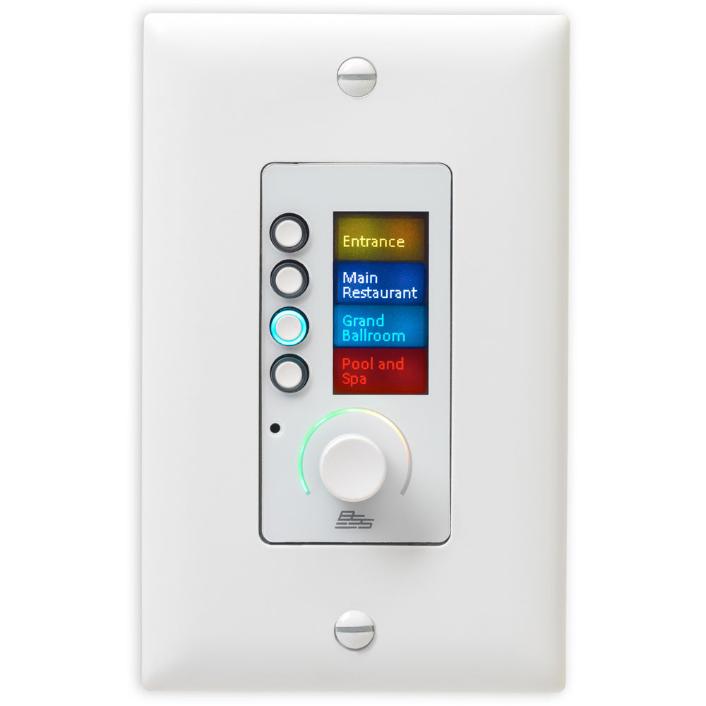 EC-4BV-WHT-US Ethernet Ctrlr w/ 4 Btns &amp; Volume (White)