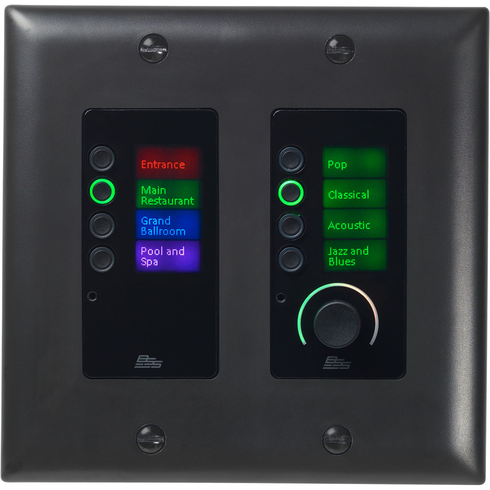 EC-8BV-BLK-US Ethernet Ctrlr w/ 8 Btns &amp; Volume (Black)