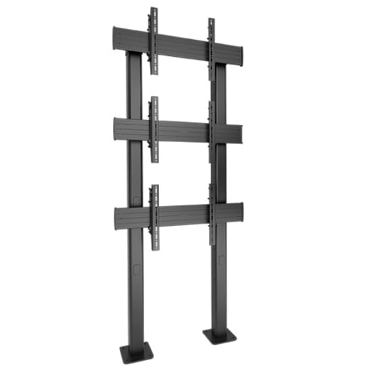 FUSION 1 X 3 Micro-Adjustable Large Bolt-Down Freestanding Video Wall
