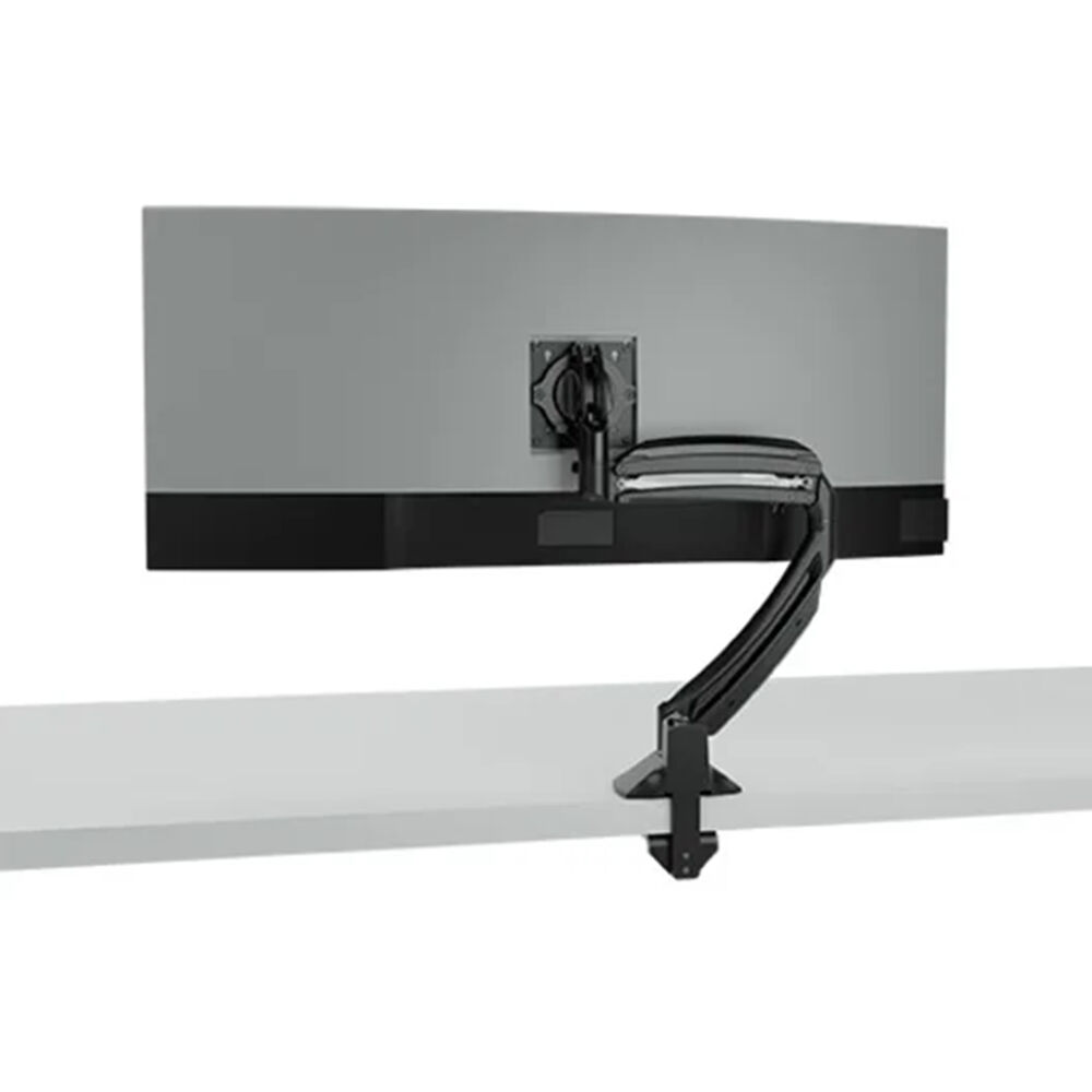 K1 DESK MNT 1-MON 2L ARM, BLK, TAA