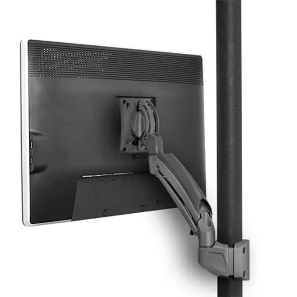 K1 POLE MNT SINGLE DISPLAY 1L ARM, BLK