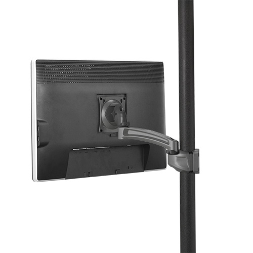 K2 POLE MNT SINGLE DISPLAY 1L ARM, BLK