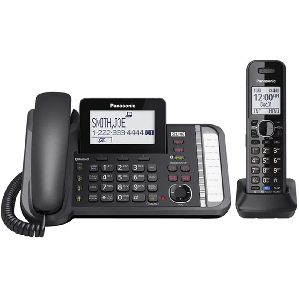 Link2Cell DECT 6.0 1-Handset 2-Line digital cordless phone w/ answ mach