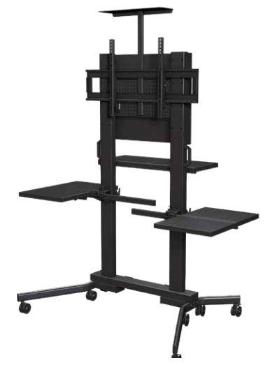 Mobile Cart 800x500 300lbs locks;back panel cover;2 side sh front Sh