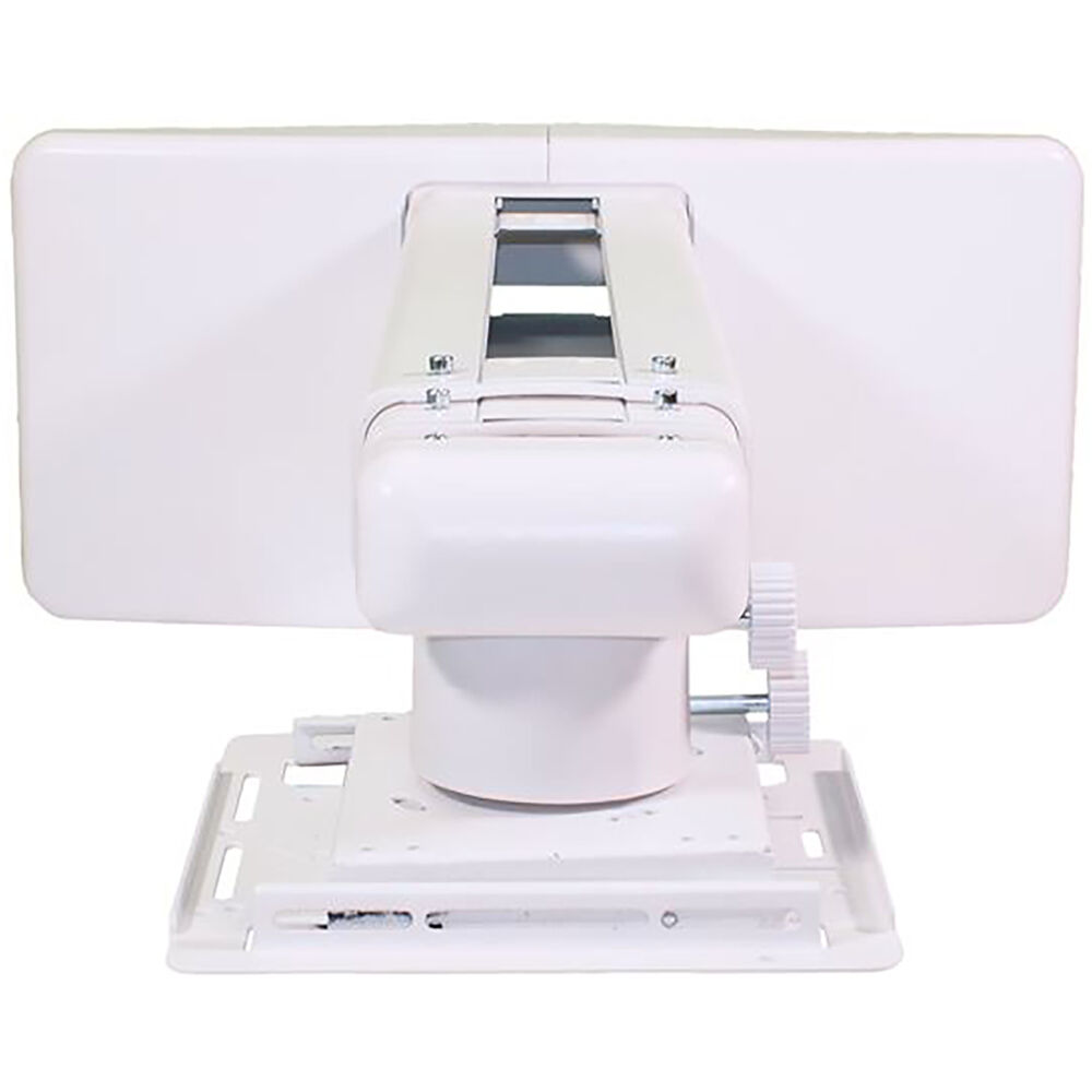Dual Stud Short Throw Wall Mount in White with Telescoping Arm
