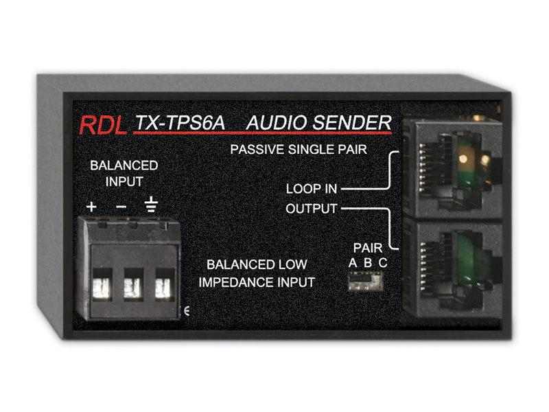 Passive Single-Pair Sender-Twisted Pair Format-A-balanced line input