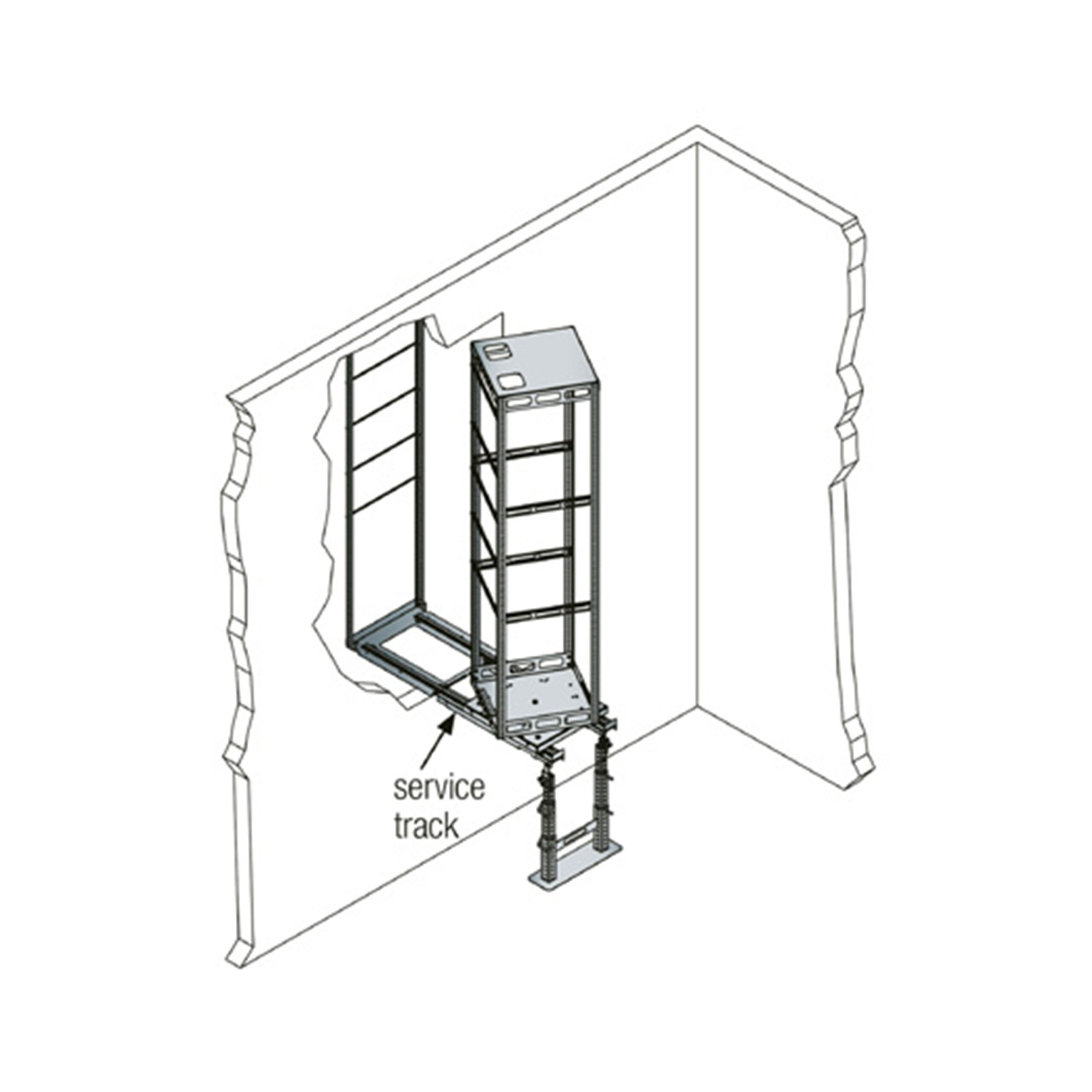 PR 31"REMOVABLE SERVICE TRACKS