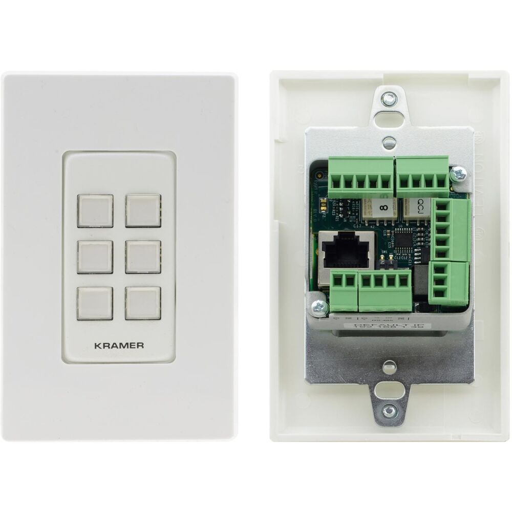 6 button Ethernet and KNET  1-gang Control Keypad, PoE