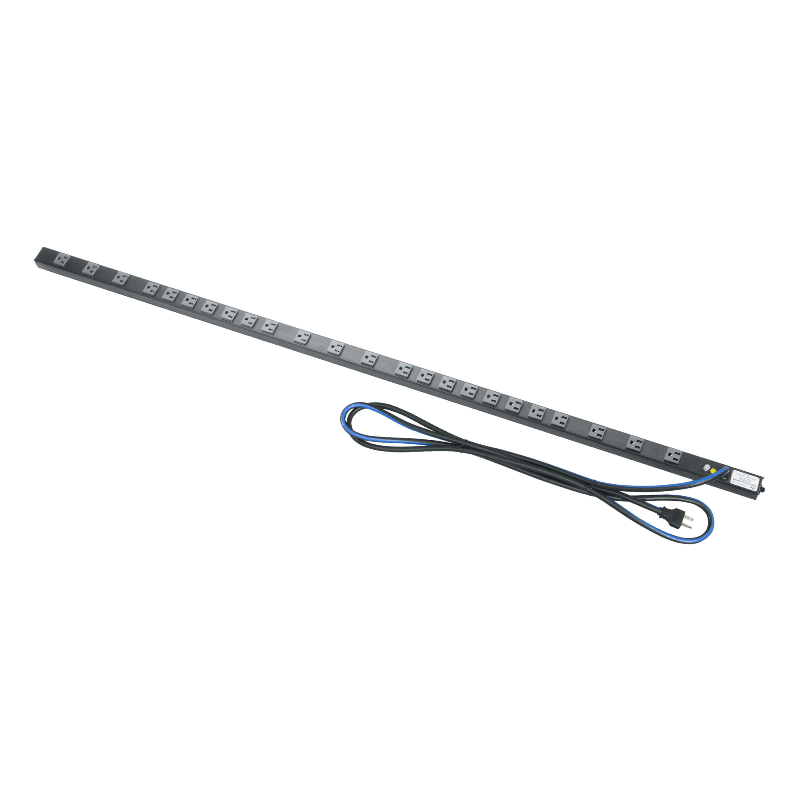 SLIM PWR STRP,24OUT,15A,W/SRG